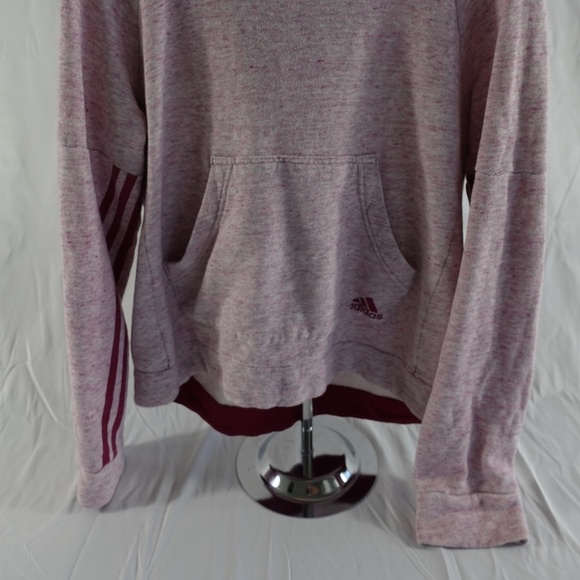 Adidas Women's Heathered Pullover Hoodie - Casual & Comfortable - Picture 2 of 7